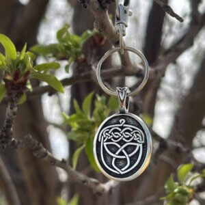 Celtic Acorn Bag Charm
