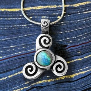 Spirals Labradorite  Necklace